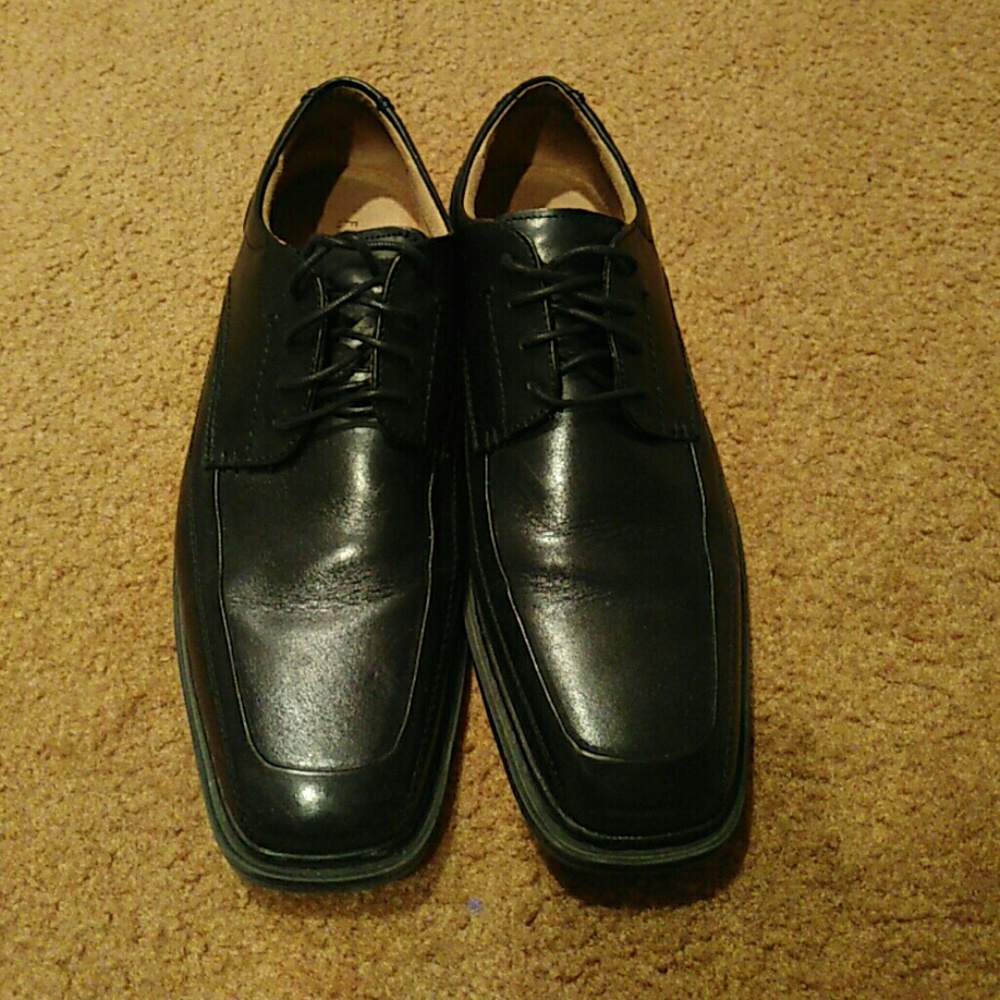 Men's Black Leather Work/Dress Shoes